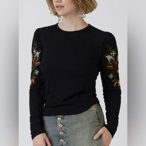 Double D Ranch Tee T Shirt Leonora Embroidered Long Sleeve M Nwt